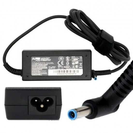 HP laptop adapter - blue pin - 65 watt  (gebruikt)